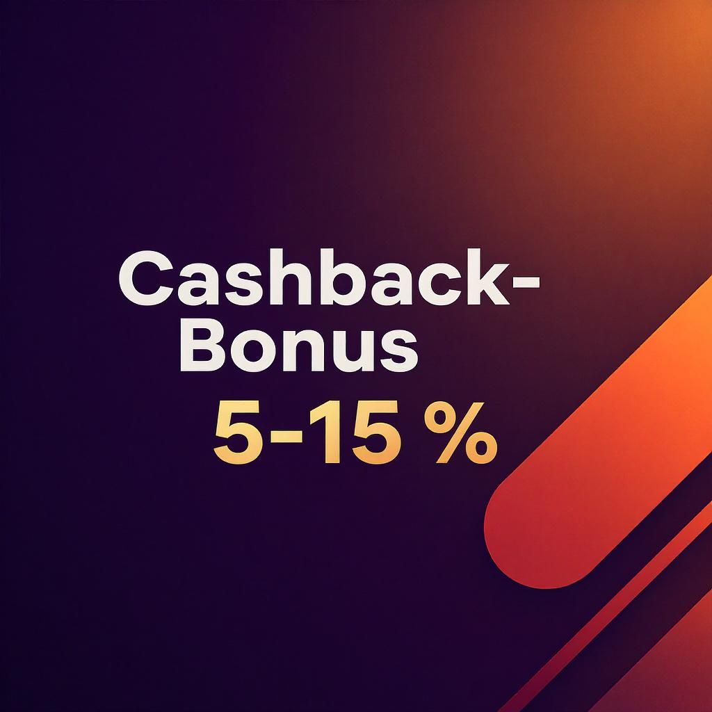 Cashback-Bonus 5-15 %